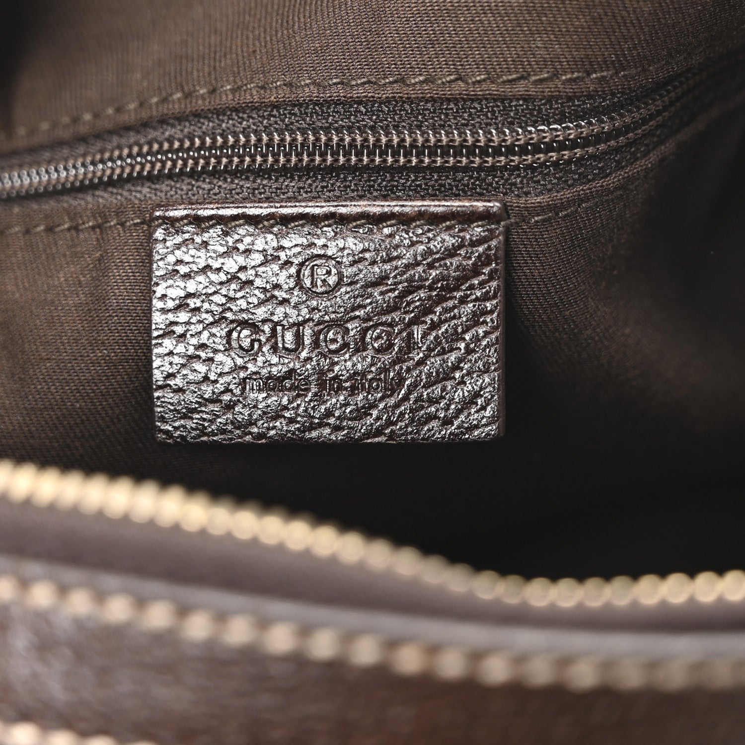 Gucci Monogram Hobo Dark Brown 6 of 10