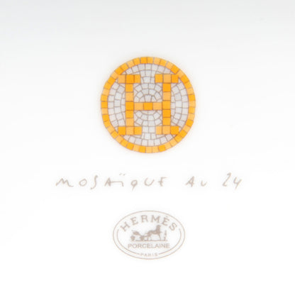 Hermes Porcelain Mosaique au 24 Calotte Plate Set of 2 4 of 4