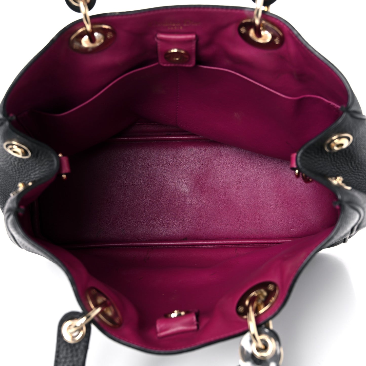 Bullcalf Large Diorissimo Tote Black Rose Indien