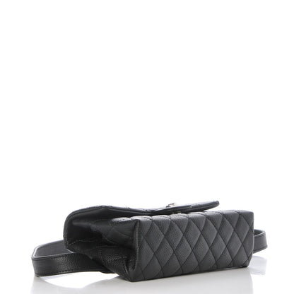 Chanel Grained Calfskin Quilted 2.55 Reissue Flap Belt Bag Clutch Black 4 of 7