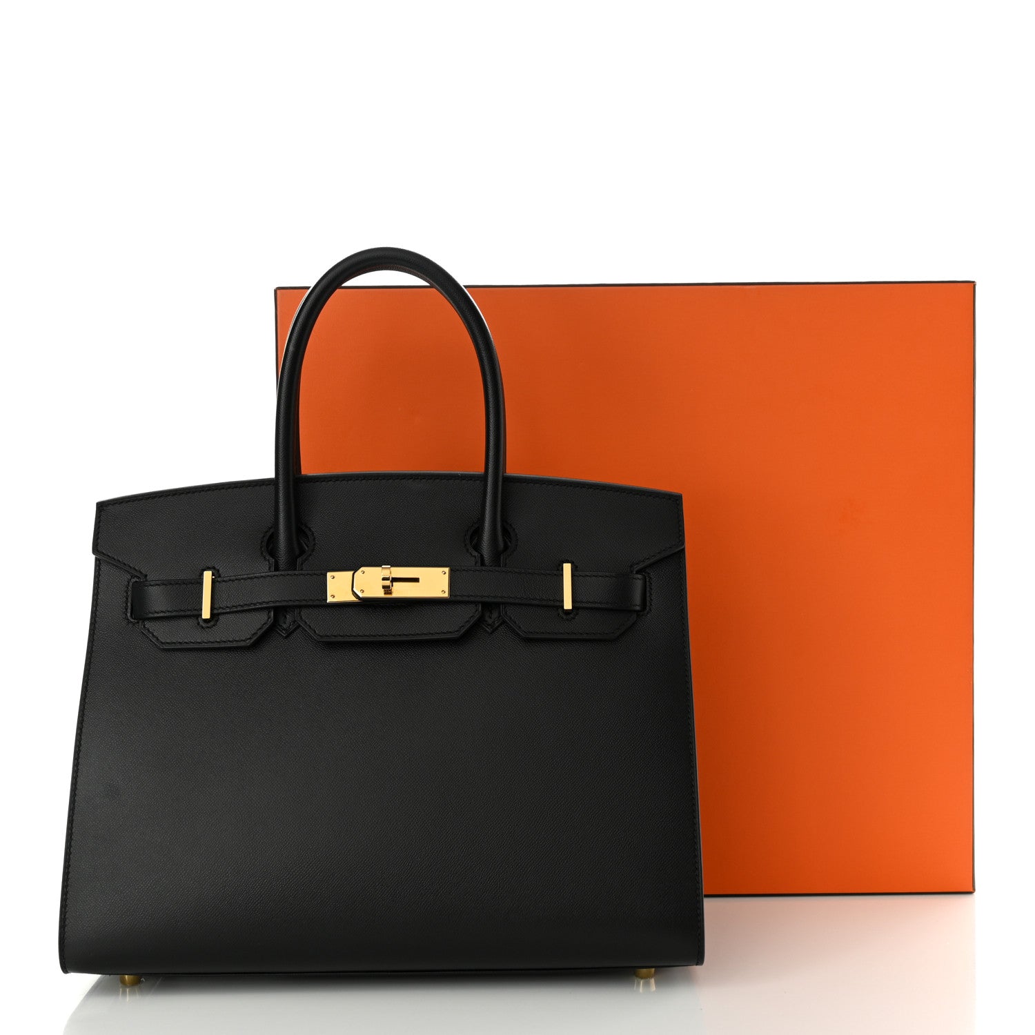 Hermes Madame Calfskin Birkin Sellier 30 Black 11 of 11