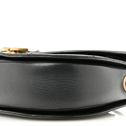 Chanel Shiny Calfskin Goatskin Quilted Medium Coco Curve Messenger Flap Black 10 of 13