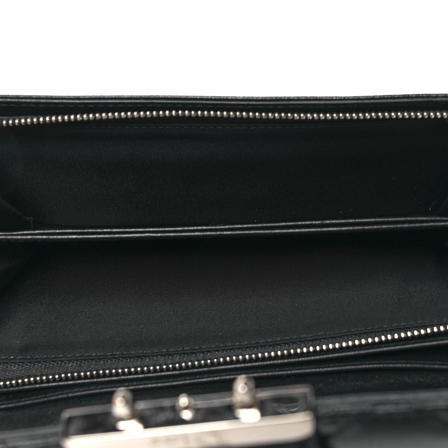 Christian Dior Lambskin Cannage Miss Dior Chain Wallet Black 6 of 12