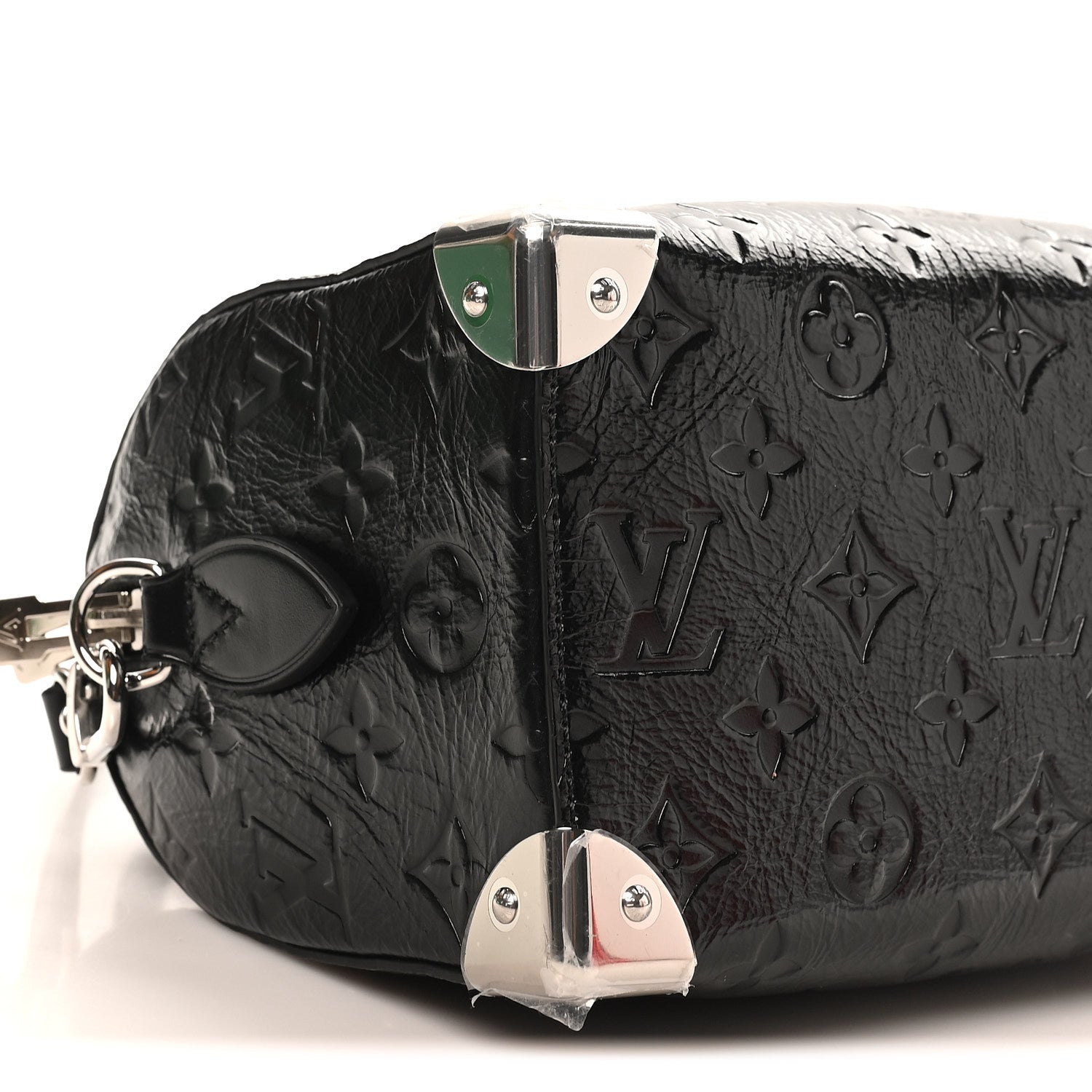 Louis Vuitton Calfskin Monogram Saga Speedy Trunk 20 Black 8 of 9