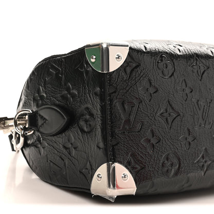 Louis Vuitton Calfskin Monogram Saga Speedy Trunk 20 Black 8 of 9