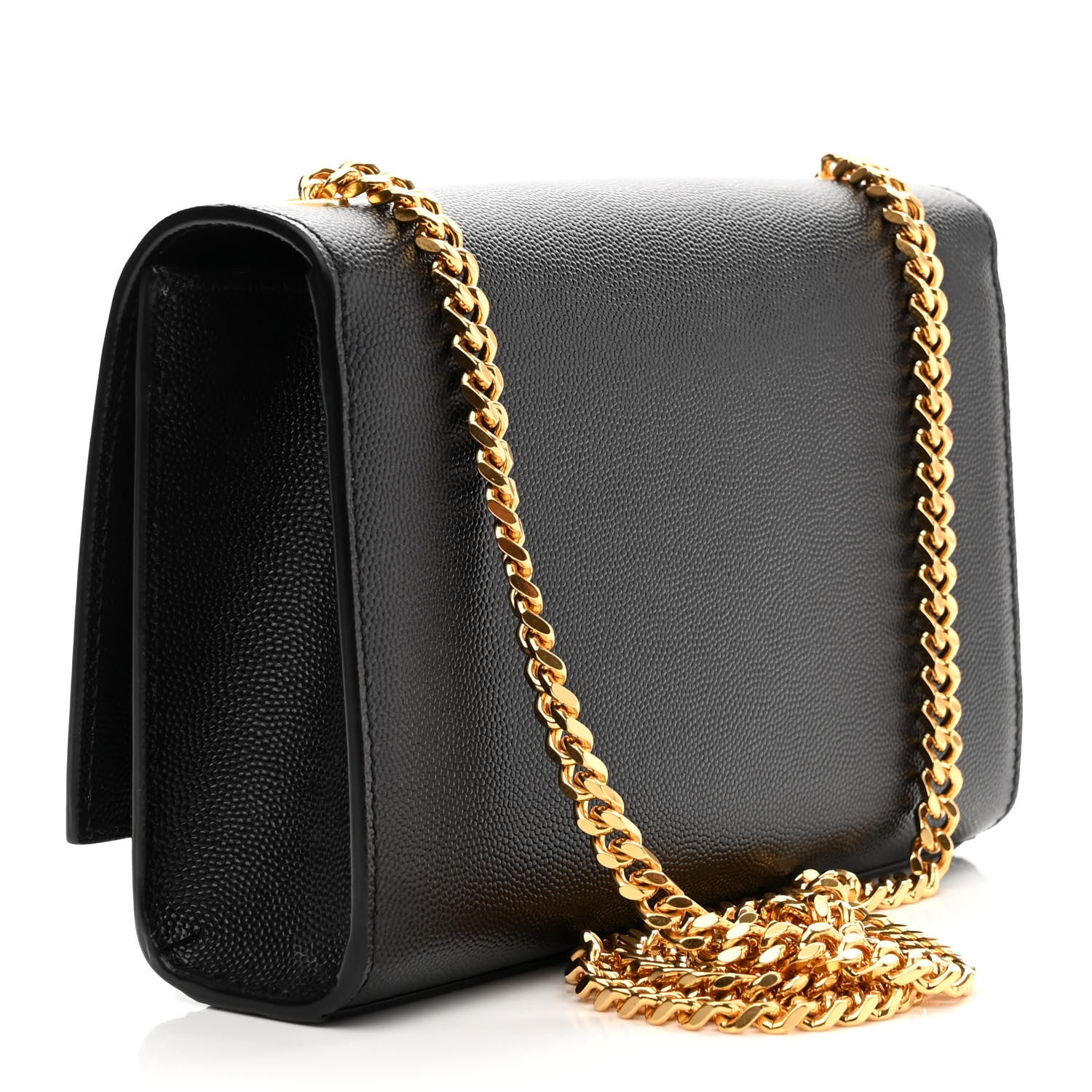 Saint Laurent Grain De Poudre Small Monogram Kate Satchel Black 2 of 9