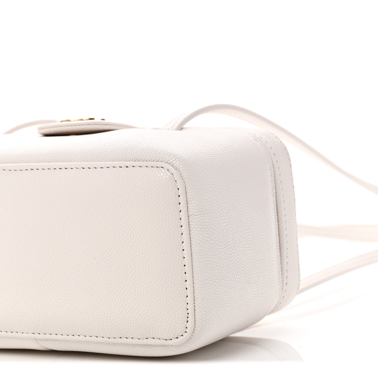 Chanel Shiny Caviar Preppy Coco Long Vanity With Strap White 11 of 12