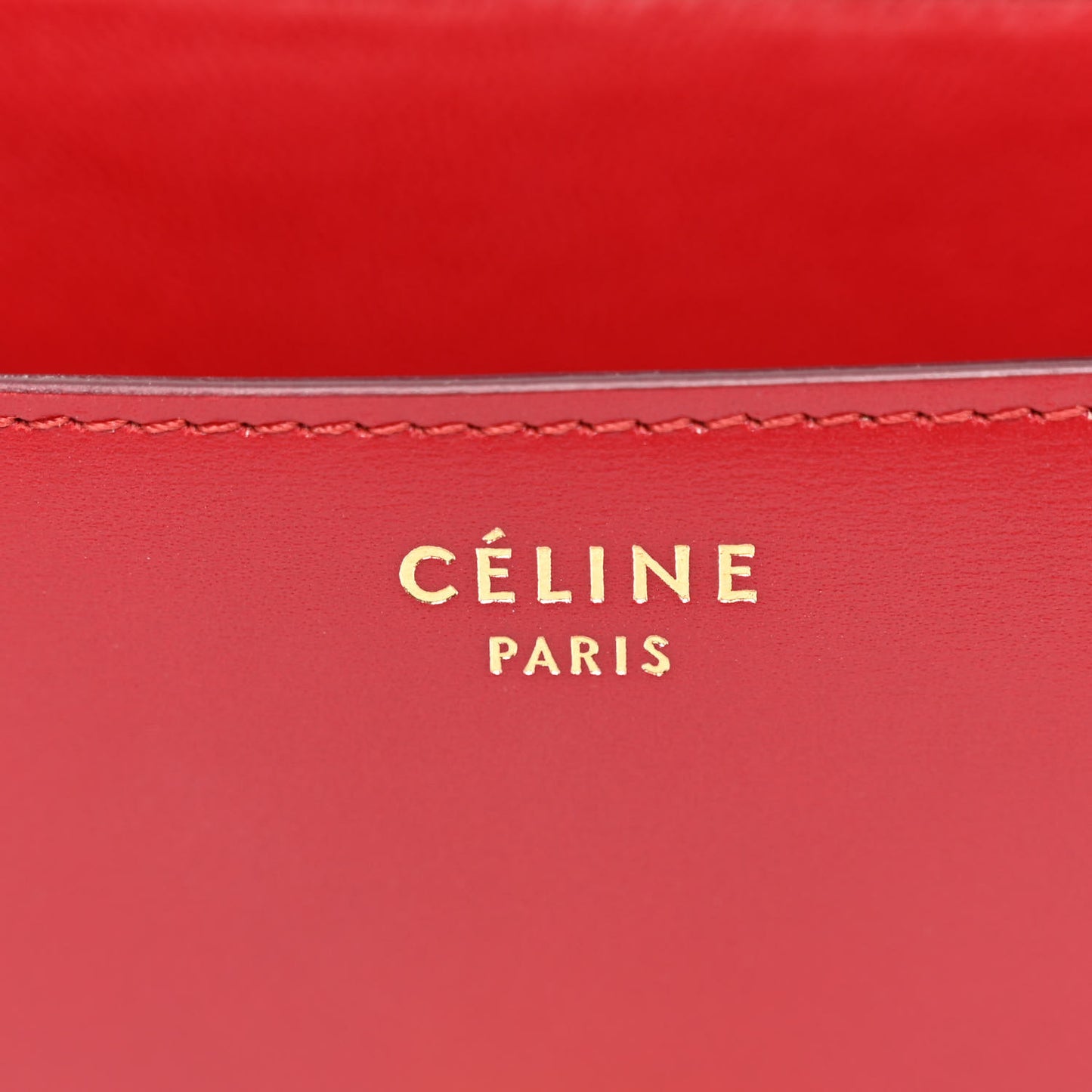 Box Calfskin Medium Classic Box Flap Bag Red