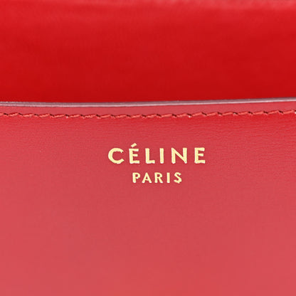 Celine Box Calfskin Medium Classic Box Flap Bag Red 6 of 13