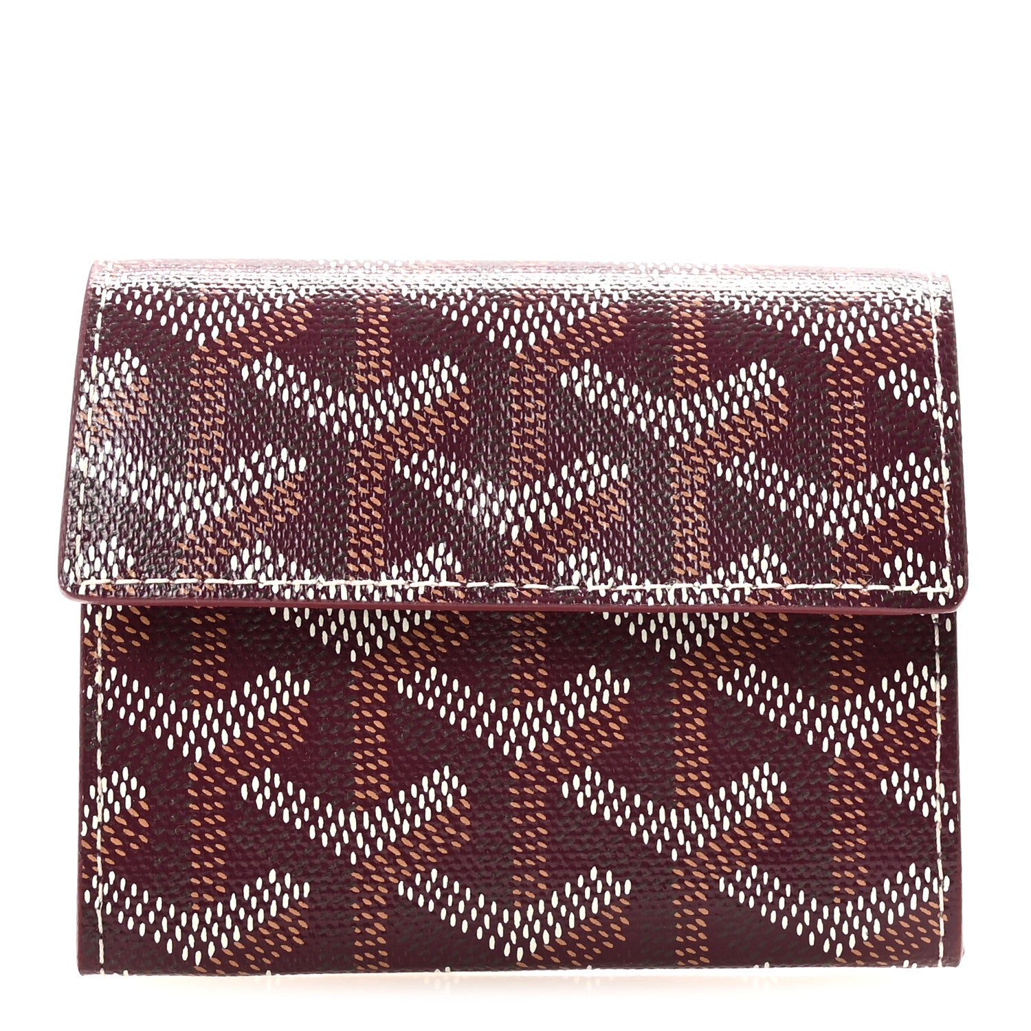 Goyard Goyardine Marigny Coin Purse Wallet Bordeaux 1 of 7