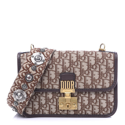 Christian Dior Oblique DiorAddict Flap Bag Brown 1 of 9