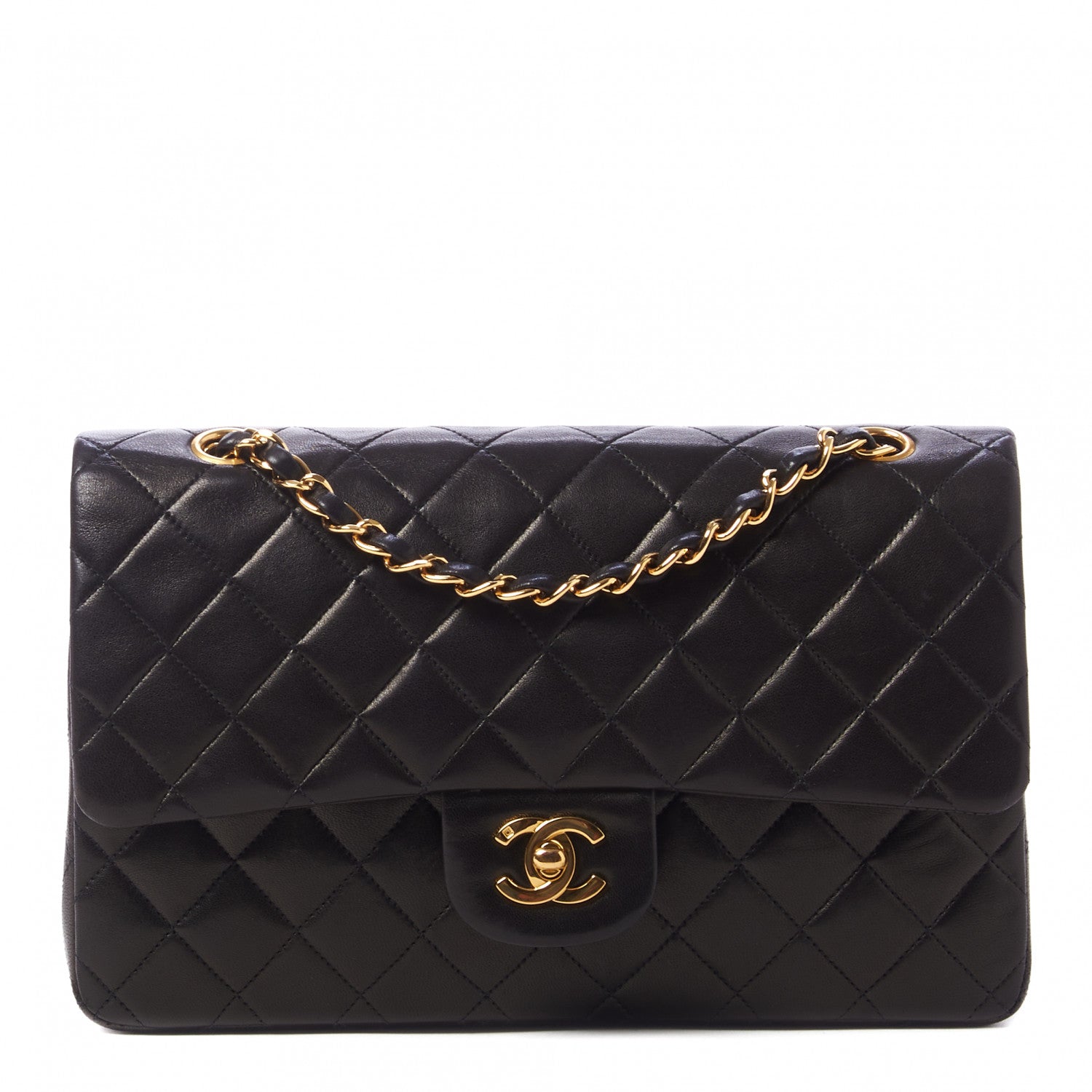 Chanel Lambskin Quilted Medium Double Flap Brown 1 of 10