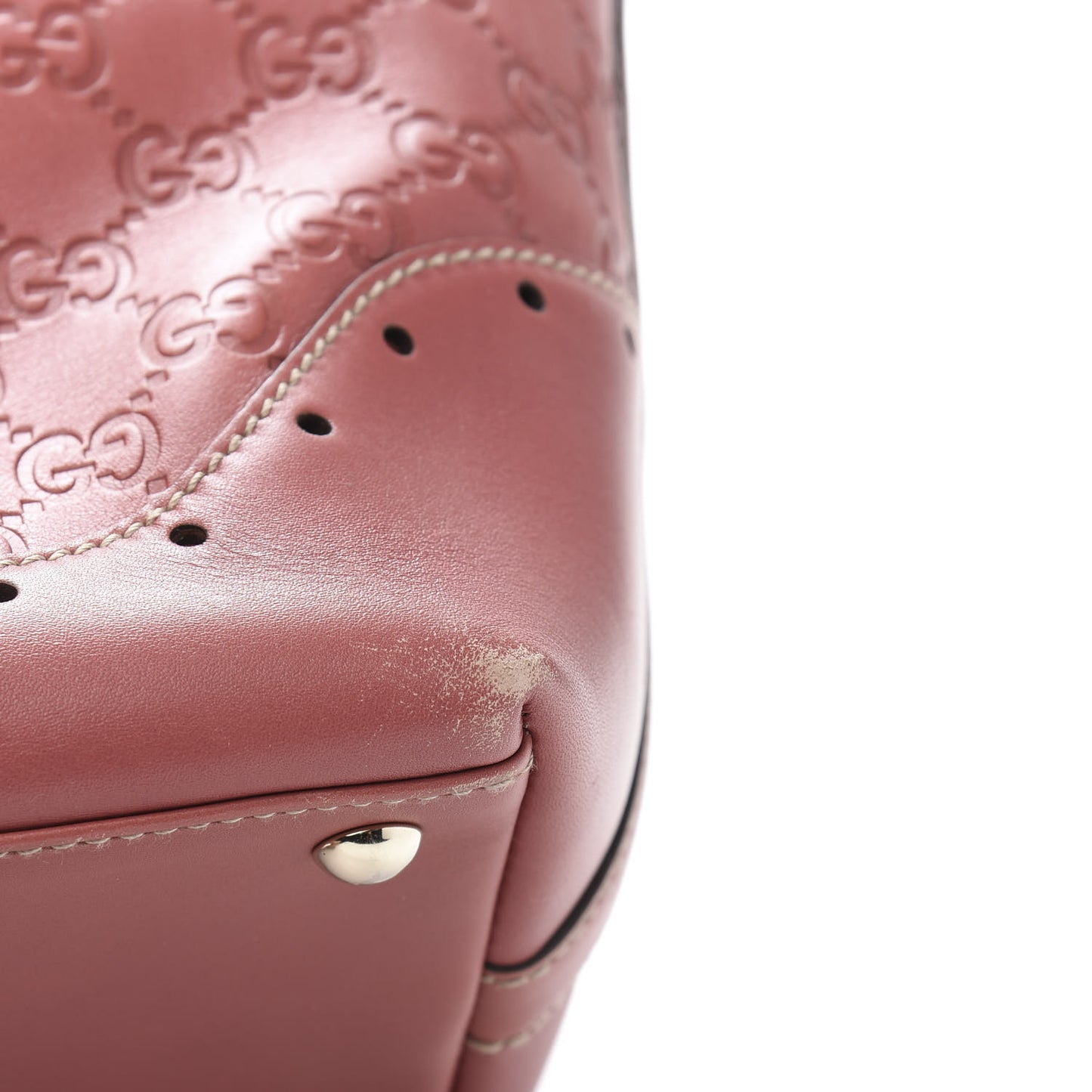 Guccissima Large Punch Tote Pink
