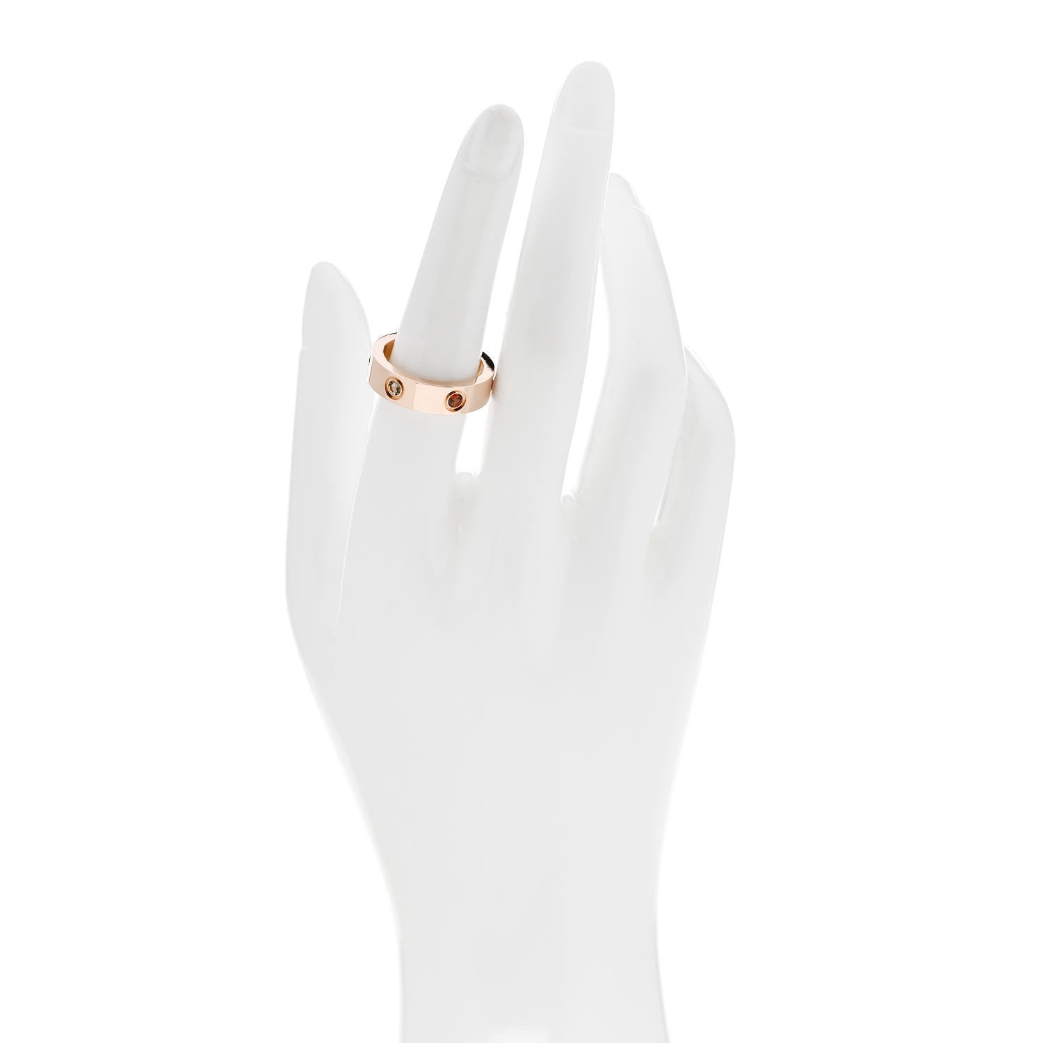 Cartier 18K Pink Gold Sapphire Garnet Amethyst 5.5mm LOVE Ring 55 7.25 2 of 5