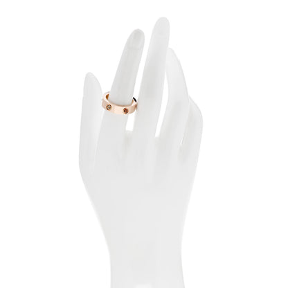 Cartier 18K Pink Gold Sapphire Garnet Amethyst 5.5mm LOVE Ring 55 7.25 2 of 5
