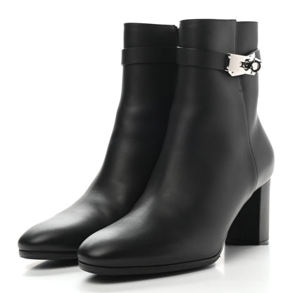 Hermes Calfskin Saint Germain Ankle Boots 38 Black 3 of 9