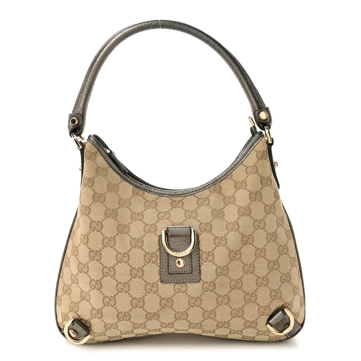 Gucci Monogram Medium Abbey D Ring Hobo Gold 1 of 11