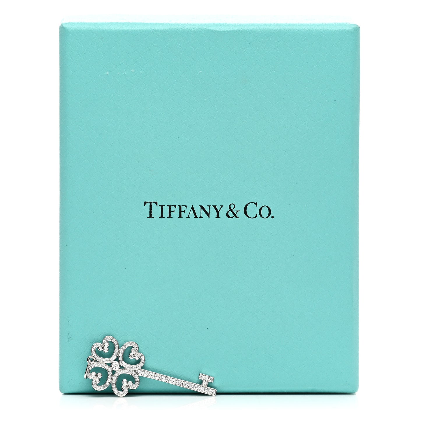 Platinum Diamond Enchant Quatra Heart Key Pendant