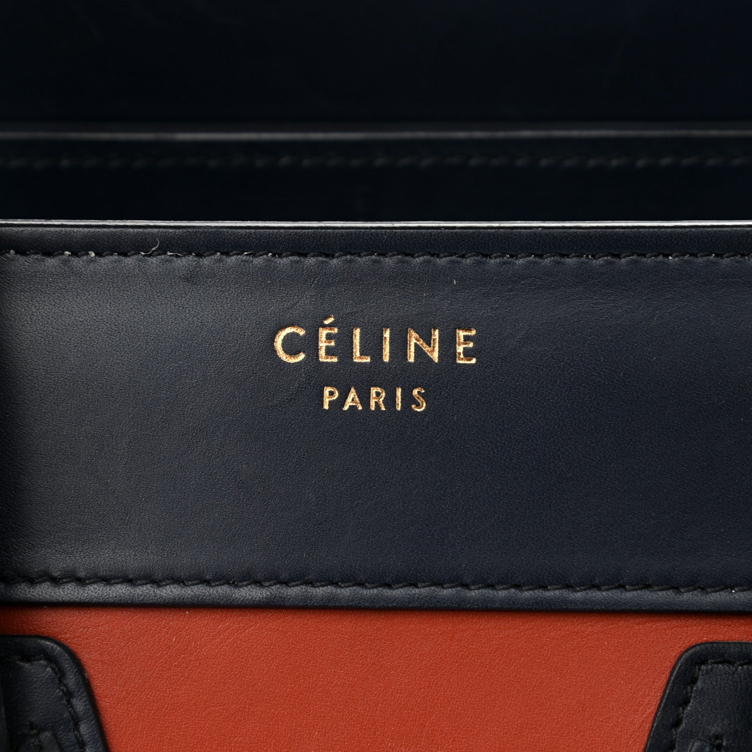 Celine Smooth Calfskin Micro Tri-Color Luggage Brick 7 of 13