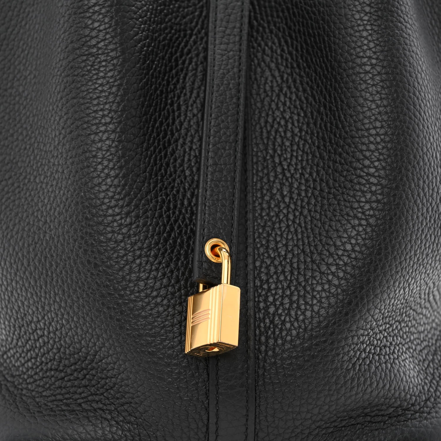 Hermes Taurillon Clemence Matte Alligator Picotin Lock Touch 22 MM Black 8 of 10