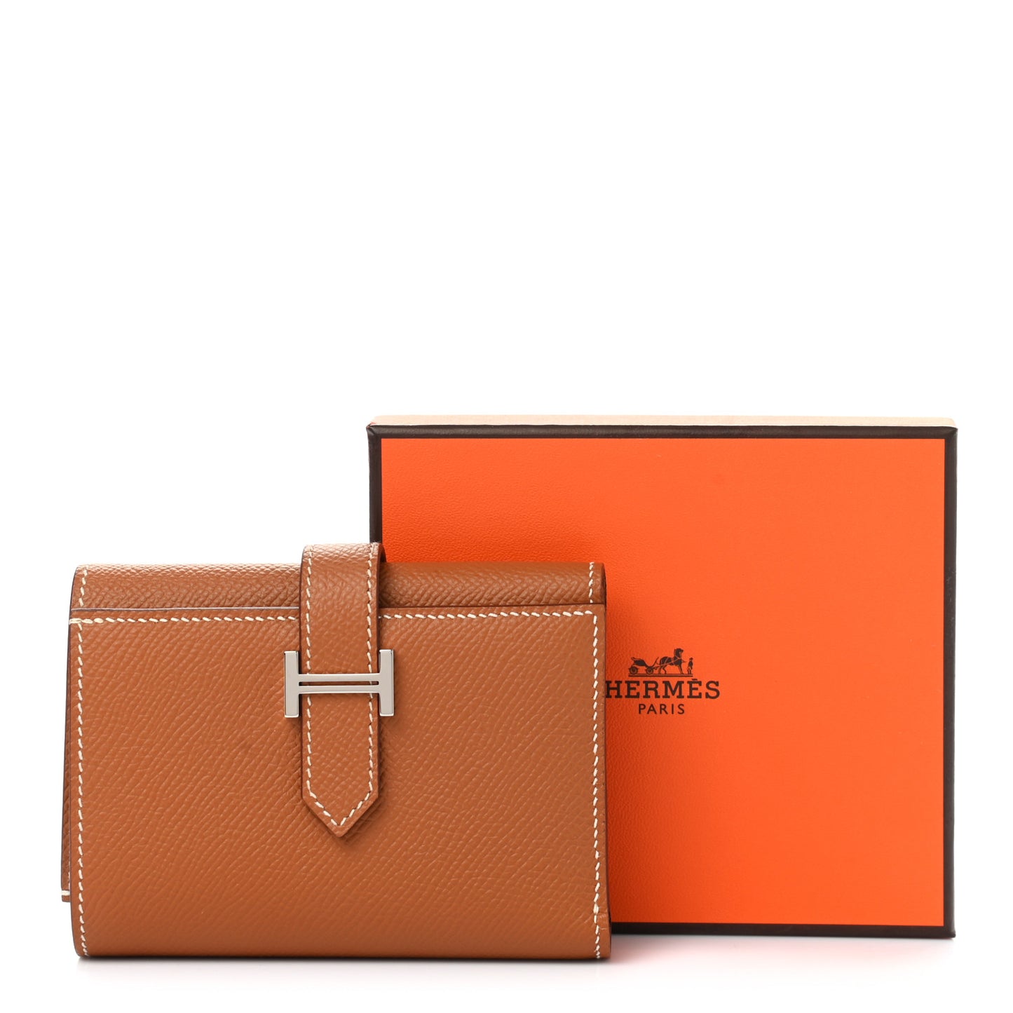Epsom Tri-Fold Compact Bearn Wallet Gold