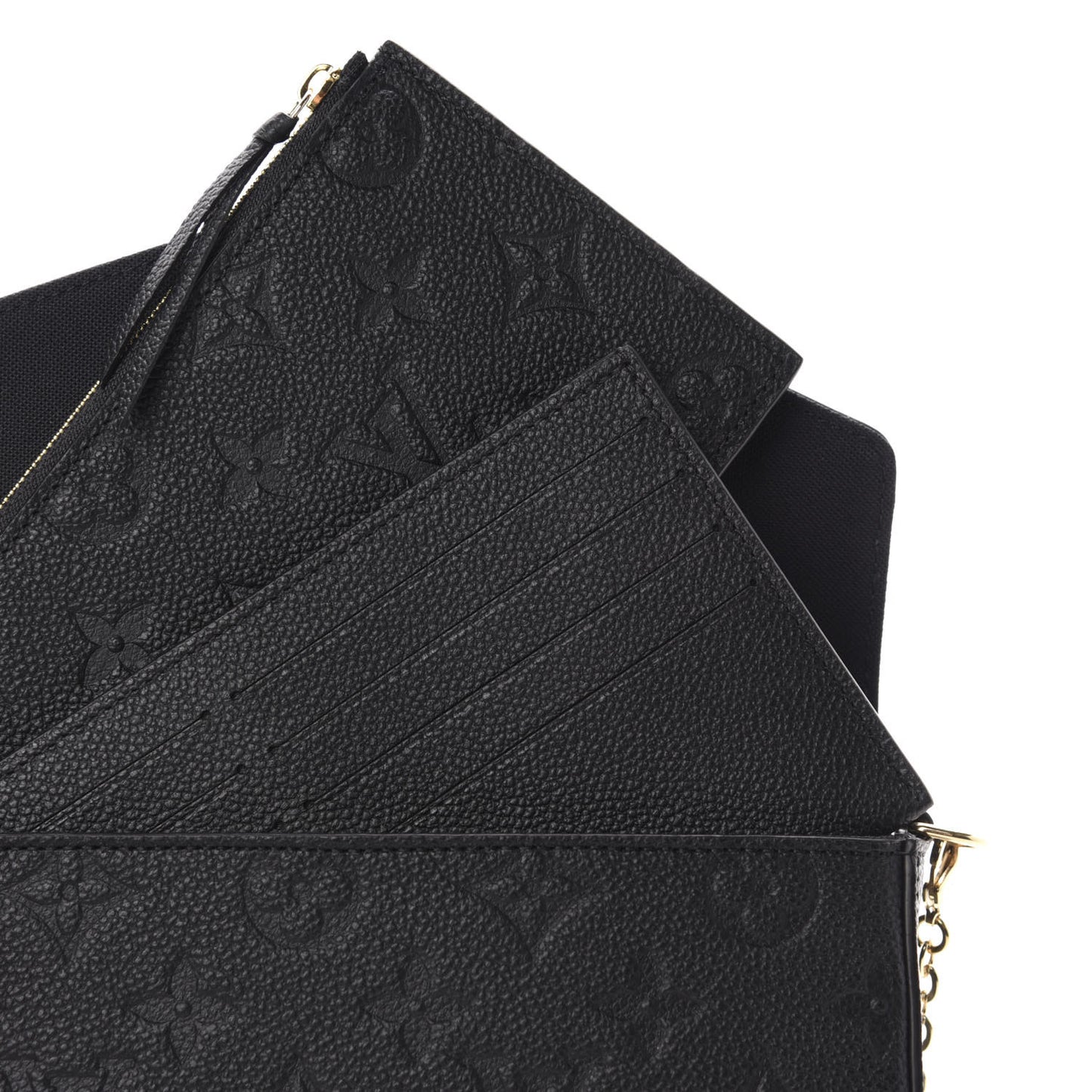Empreinte Pochette Felicie Chain Wallet Black