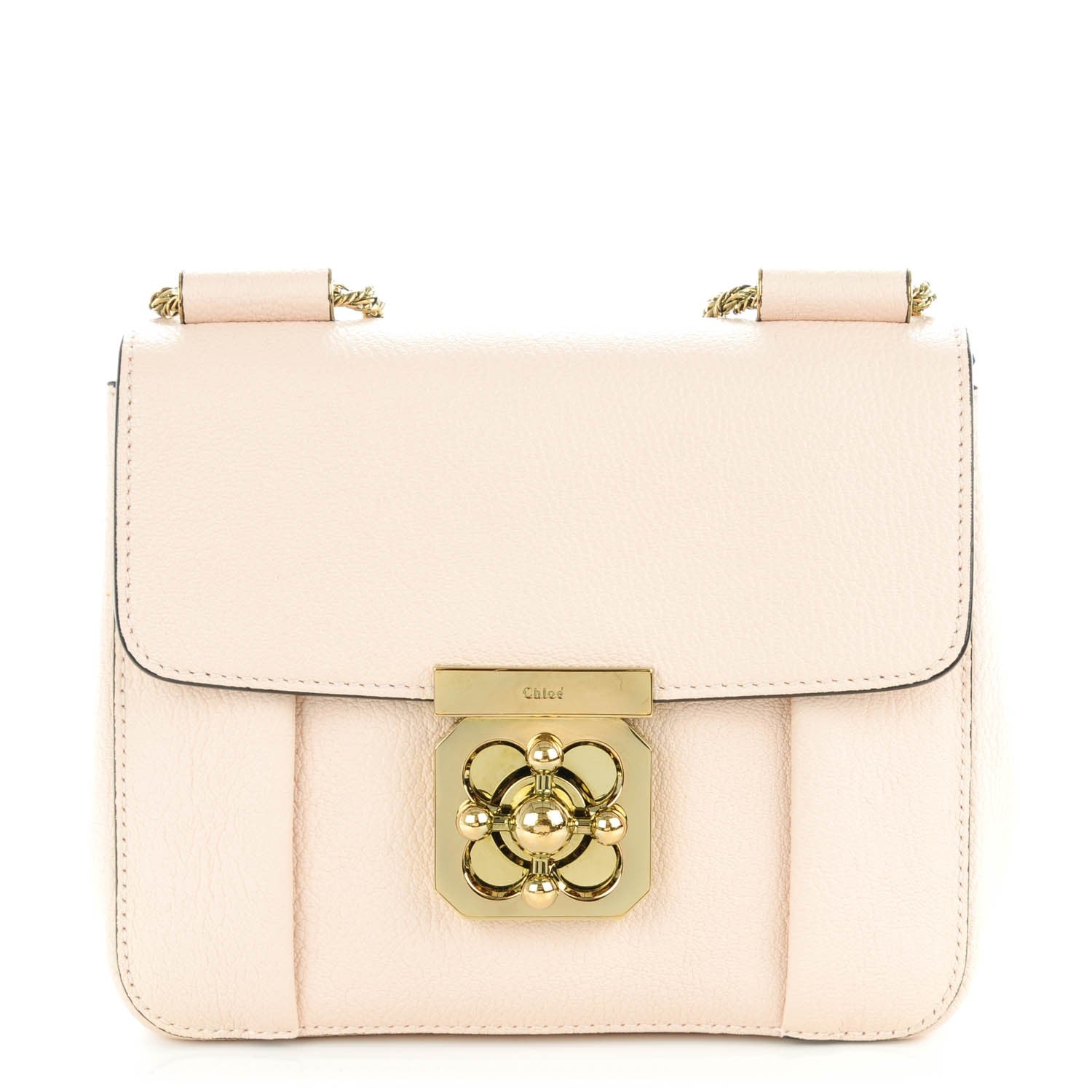 Chloe Goatskin Small Elsie Shoulder Bag Cement Pink 1 of 8