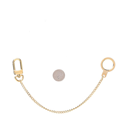 Louis Vuitton Metal Pochette Extender Key Ring Chain Gold 2 of 2