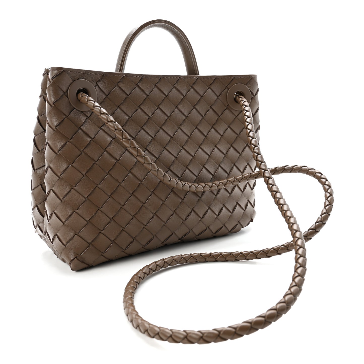 Nappa Intrecciato Small Andiamo Shoulder Bag Pinecone