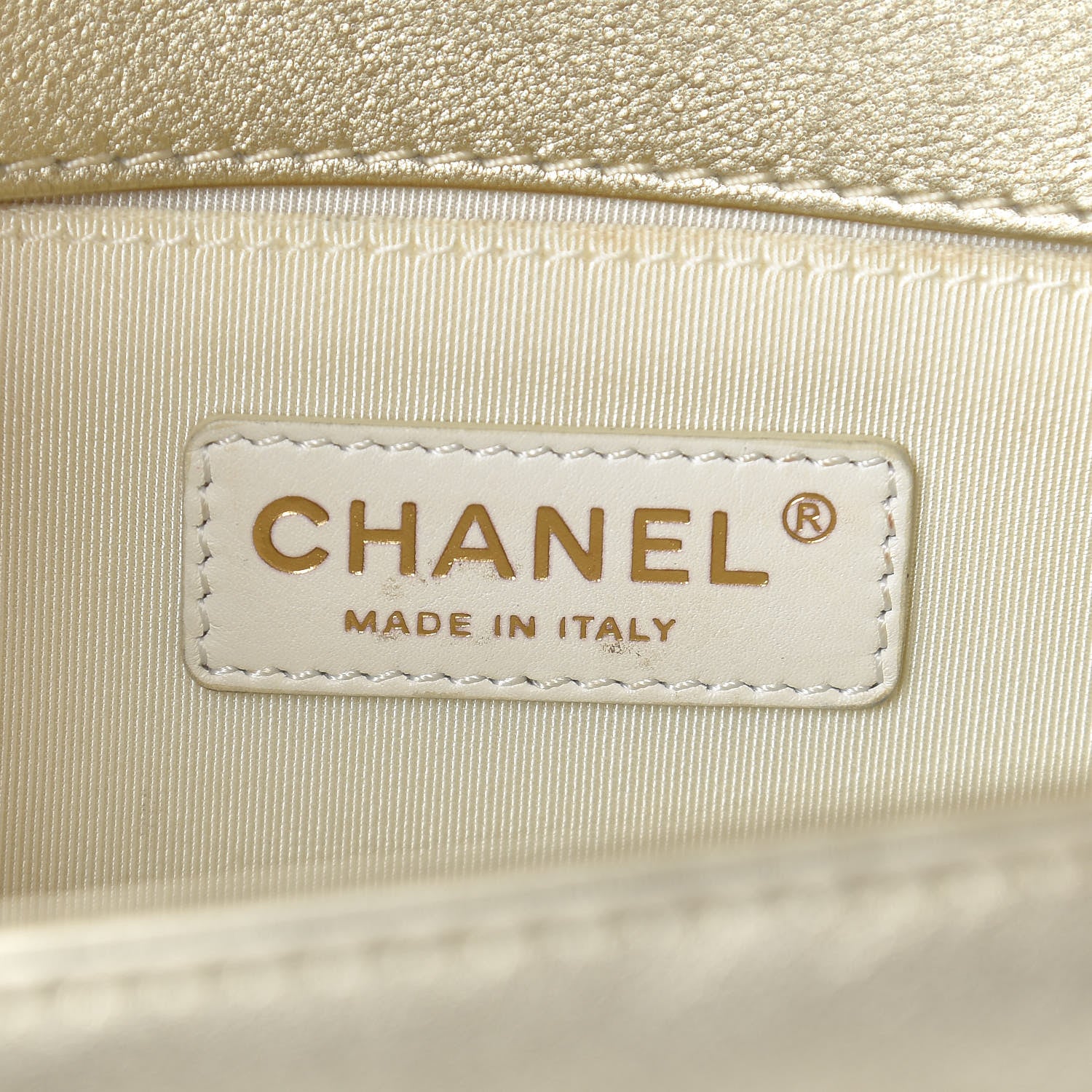 Chanel Lambskin Perforated Quilted Medium Boy Flap Gold 6 of 10