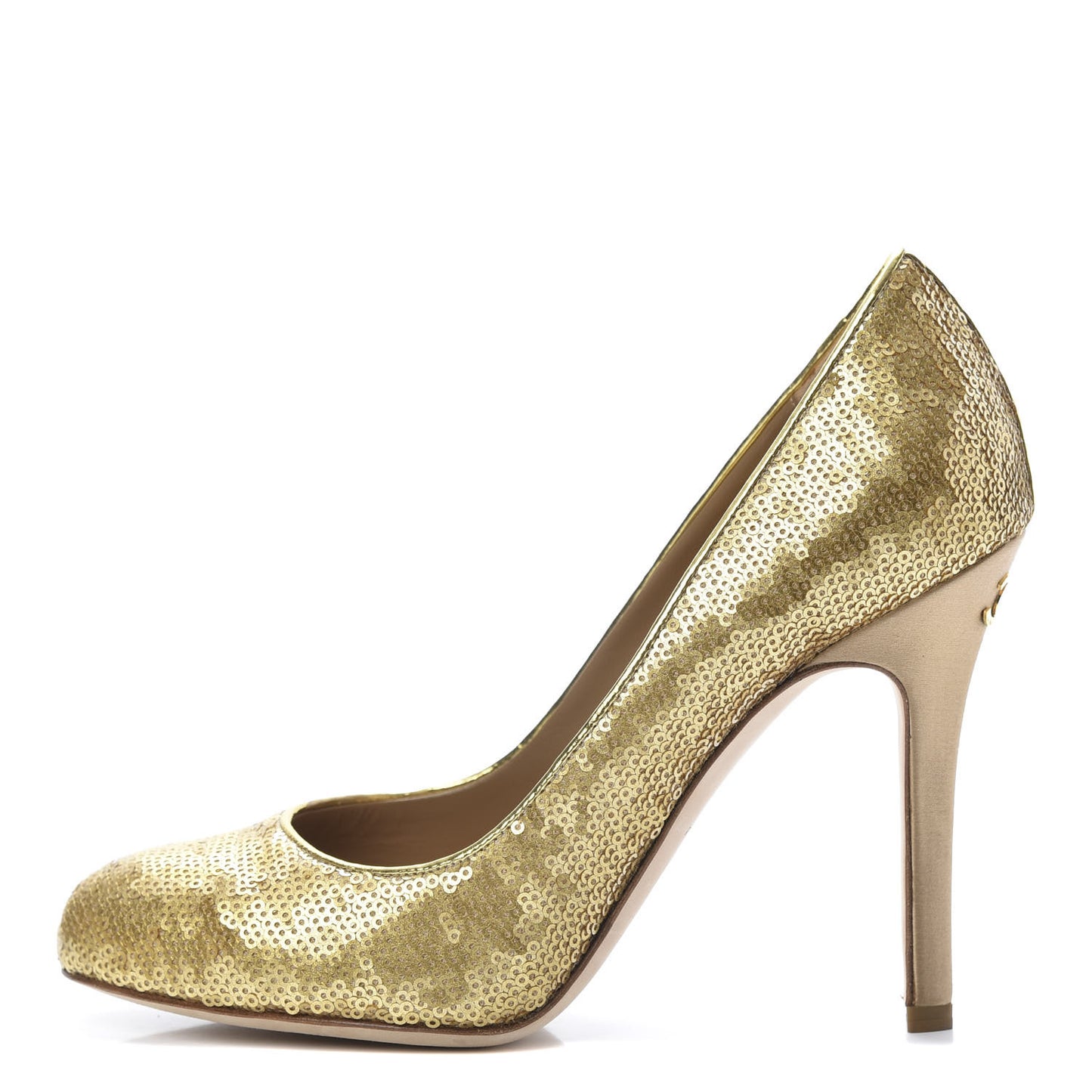 Sequin Pumps 37.5 Gold