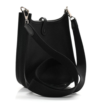 Hermes Taurillon Clemence Evelyne TPM Black 3 of 11