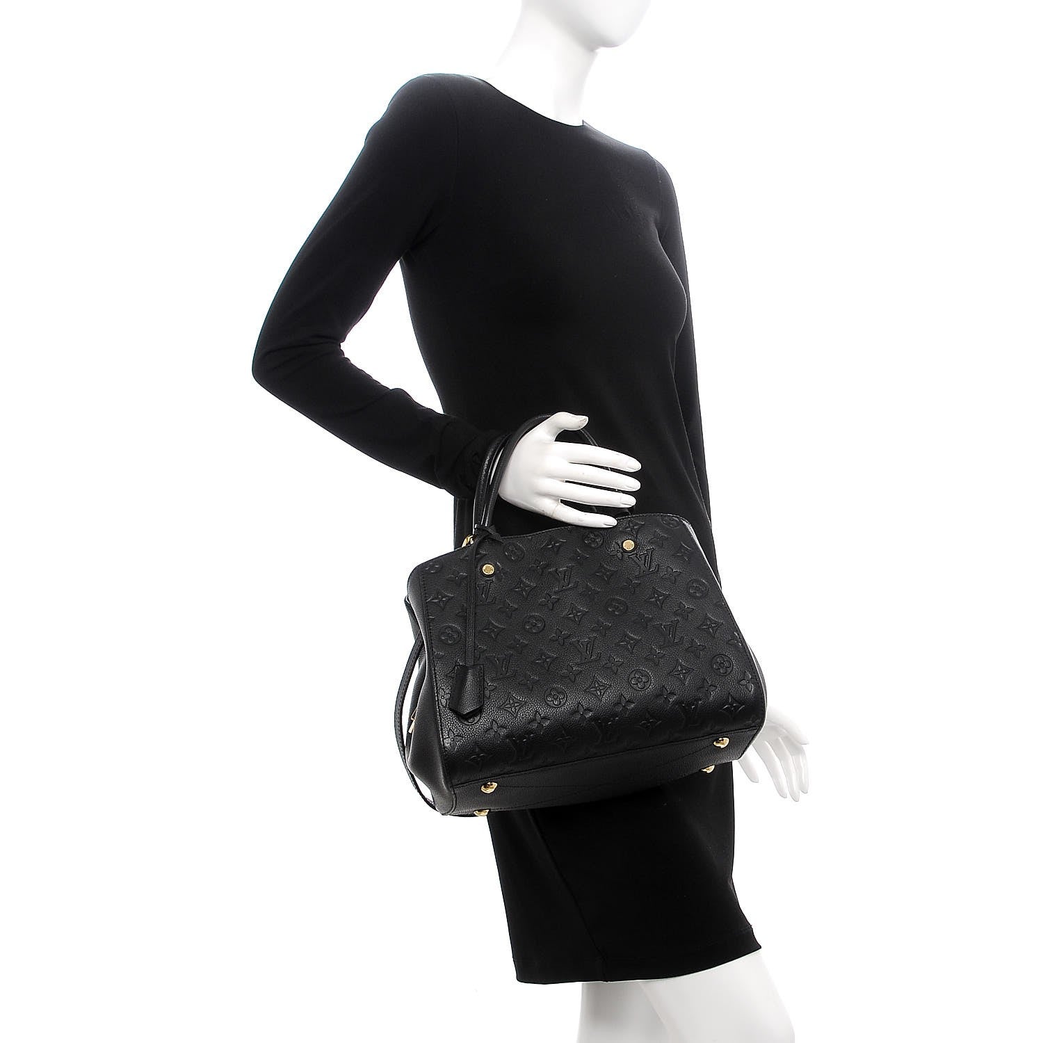 Louis Vuitton Empreinte Montaigne MM Black 2 of 8