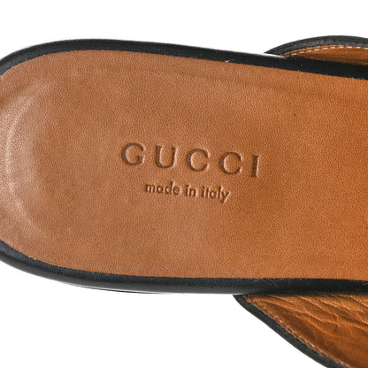 Gucci Calfskin Womens Princetown Slippers 36.5 Black 6 of 11