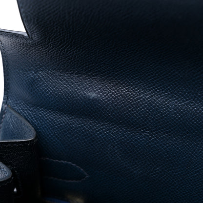 Hermes Courchevel Kelly Sellier 32 Bleu Indigo 13 of 16