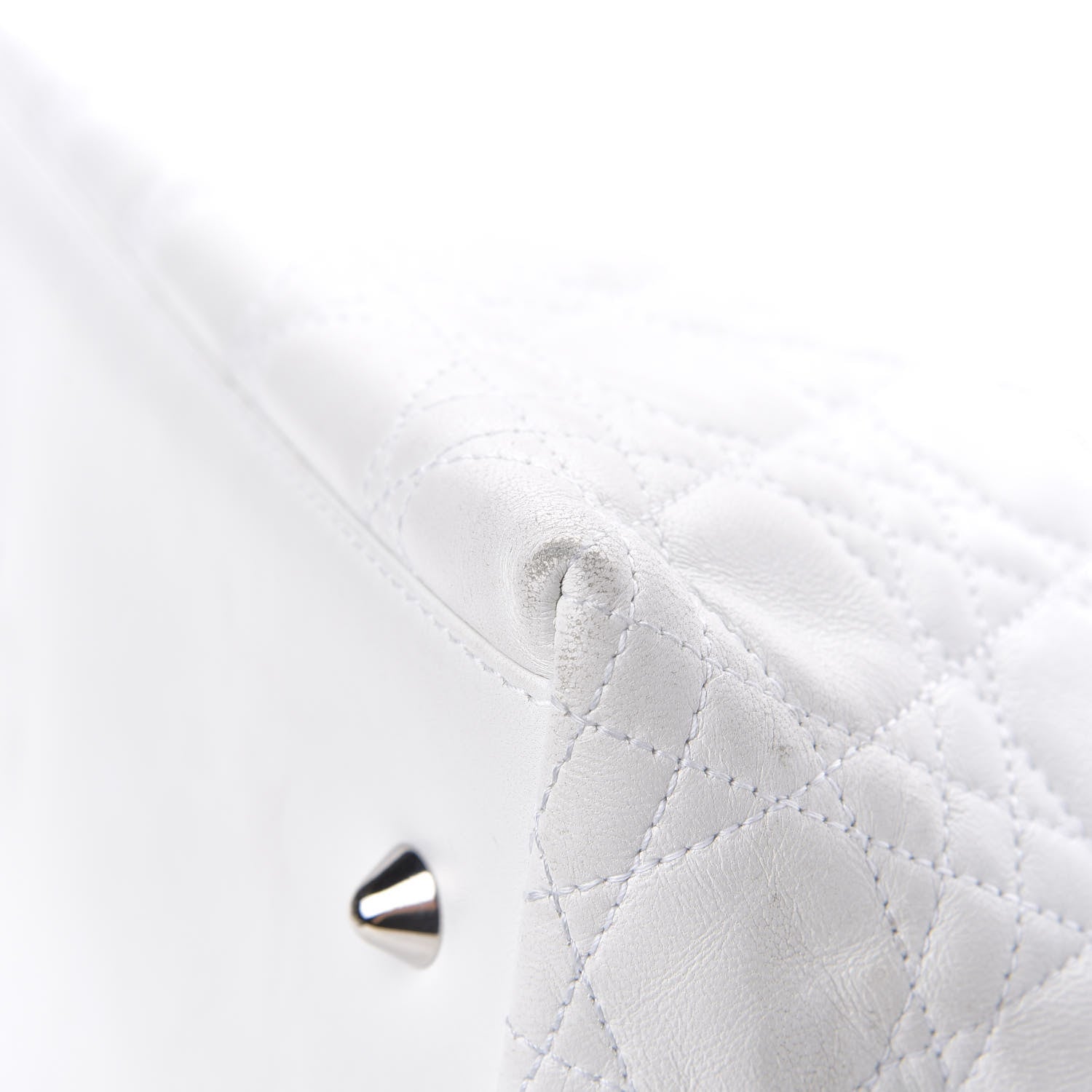 Christian Dior Lambskin Cannage Medium Soft Lady Dior White 11 of 18