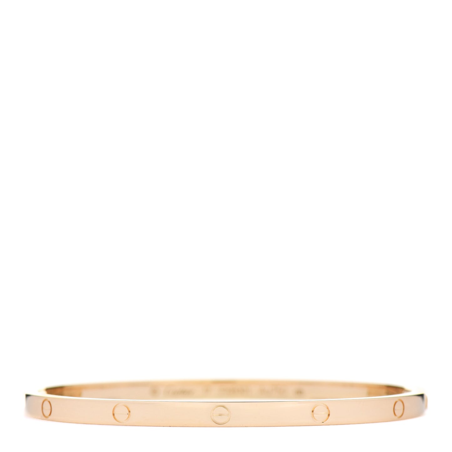 18K Yellow Gold Small LOVE Bracelet 17