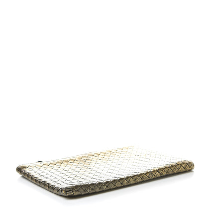 Bottega Veneta Metallic Calf Intrecciato Biletto Oro Scuro 4 of 7