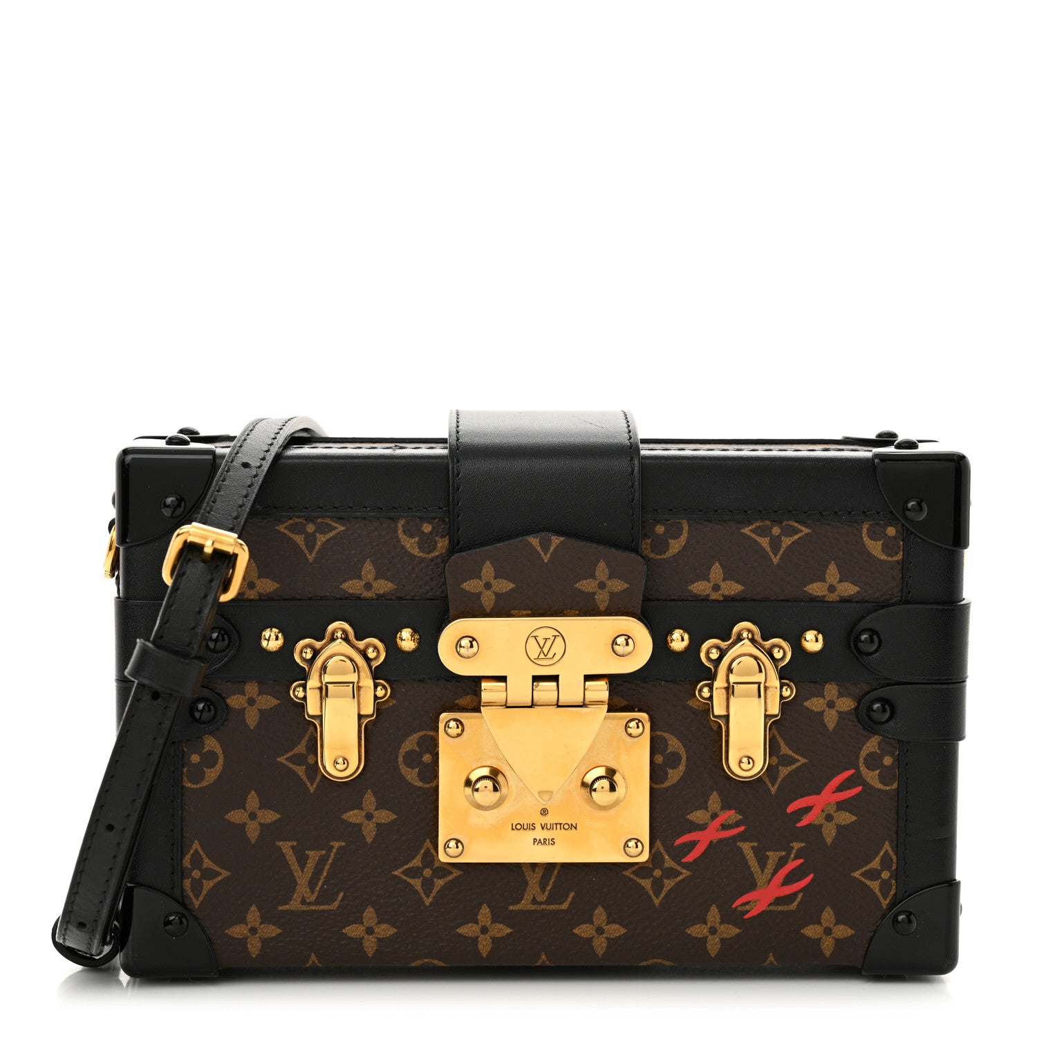 Louis Vuitton Monogram Petite Malle Black 1 of 12