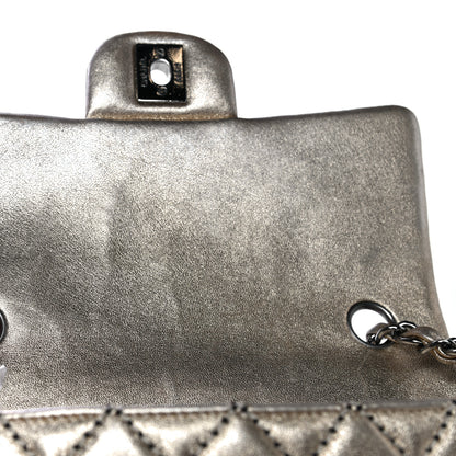 Chanel Metallic Lambskin Quilted Side Stitch Mini Rectangular Flap Gold 8 of 14