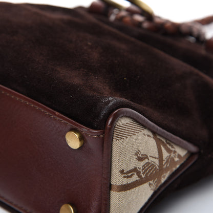 Burberry Suede Tote Brown 9 of 15