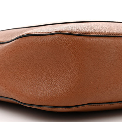Burberry Grainy Calfskin Small Elmstone Hobo Tan 8 of 13