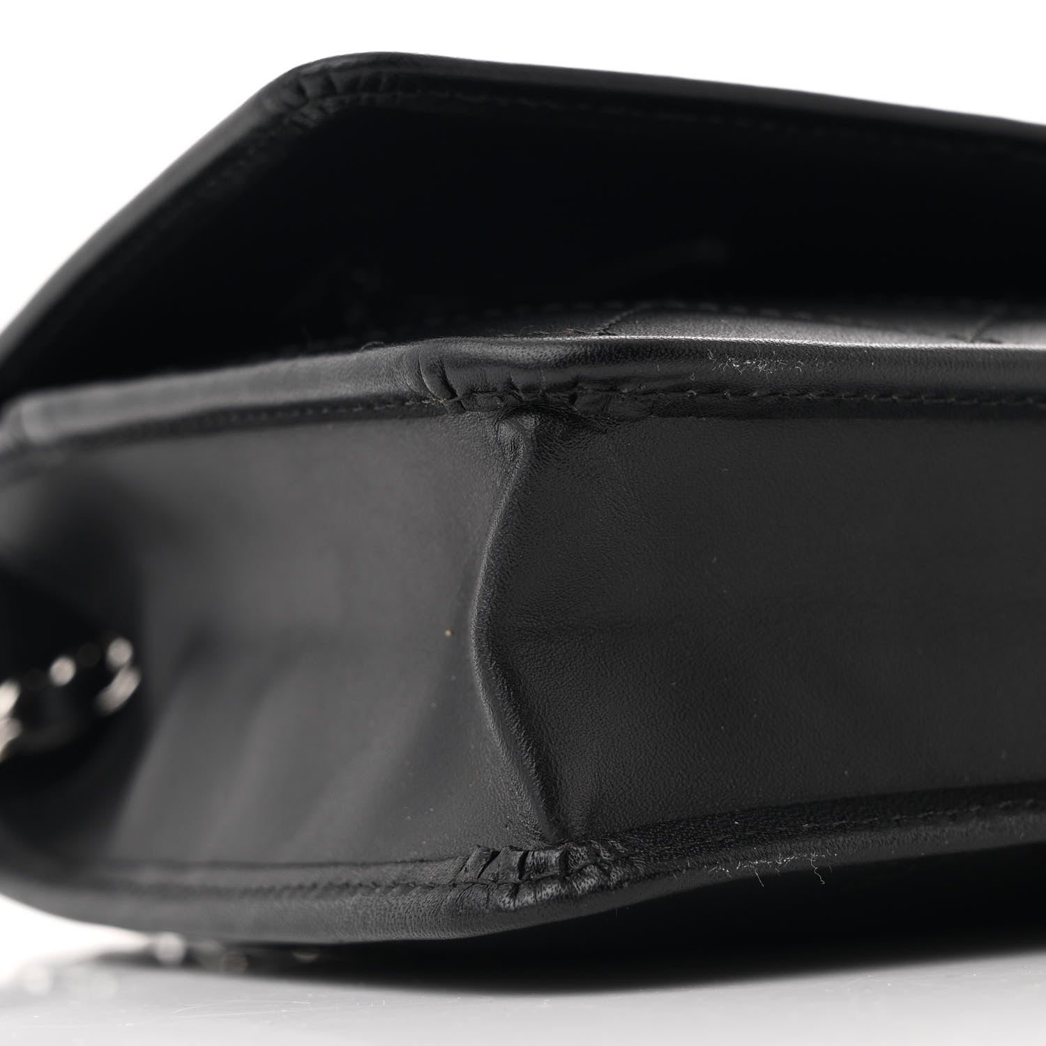 Chanel Calfskin Quilted Cambon Wallet on Chain WOC Black 10 of 11