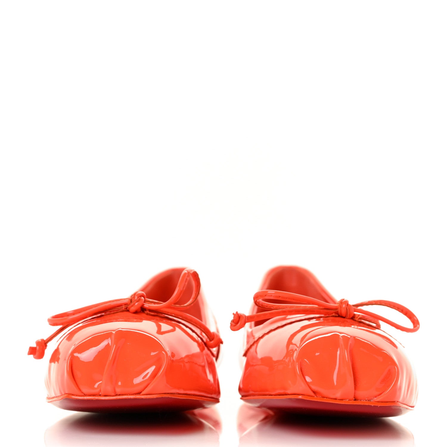 Christian Louboutin Patent Mamadrague Flats 37.5 Sunrise 2 of 8
