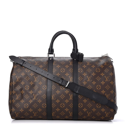 Louis Vuitton Monogram Macassar Keepall Bandouliere 45 1 of 8