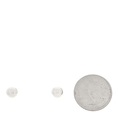 Tiffany Sterling Silver 8mm Hardwear Ball Earrings 2 of 5