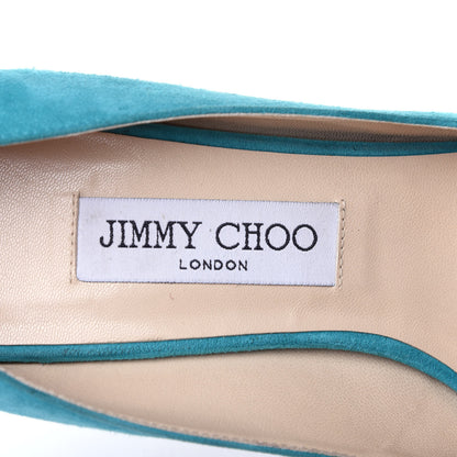 Jimmy Choo Suede Bridget 85 Pumps 39 Blue 8 of 12