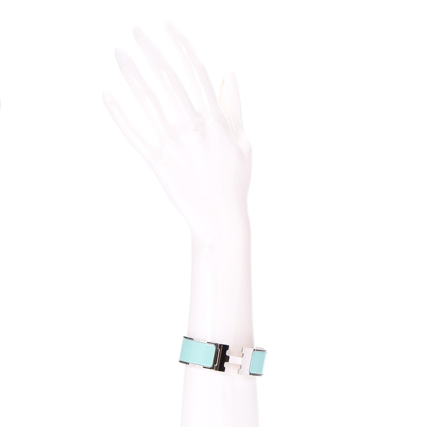 Enamel Wide Clic Clac H Bracelet GM Lagon