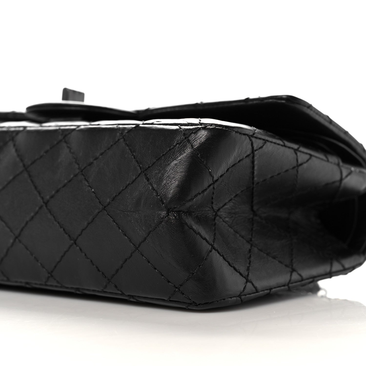 Chanel Aged Calfskin Quilted 2.55 Reissue 225 Flap So Black 10 of 11