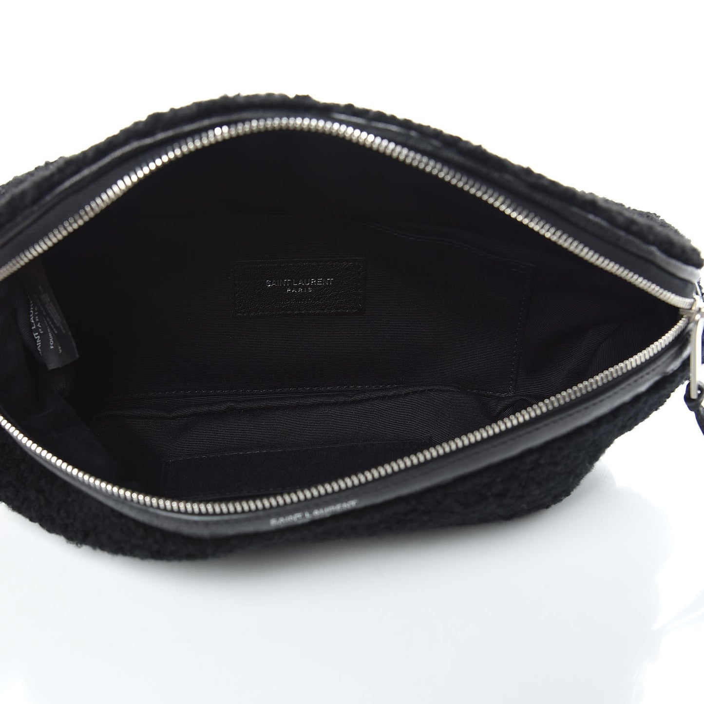 Shearling Belt Bag Black